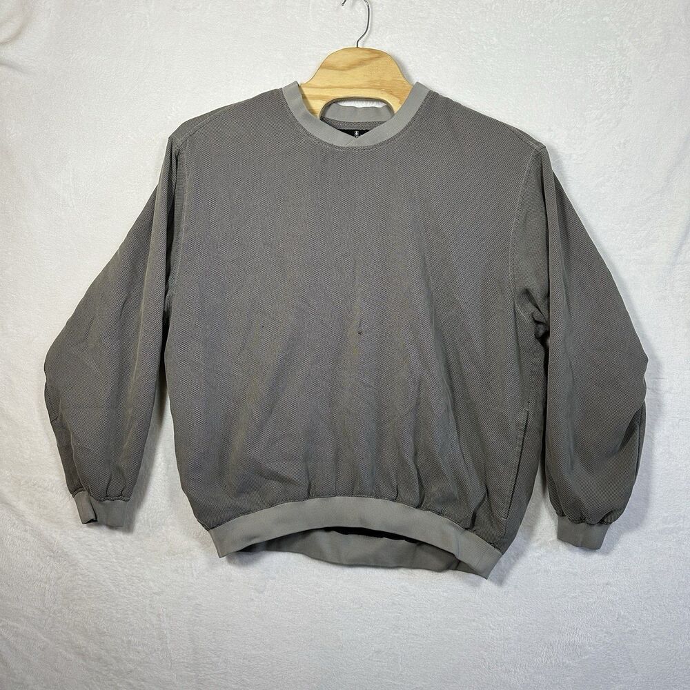 Ashworth Weather Systems Men’s Golf Windbreaker Gray‎ Size XL Pullover Y2K